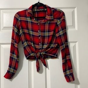 NEW! Plaid crop top